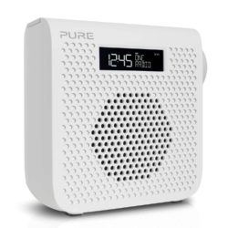 Pure ONE Mini Series 3 Portable DAB/FM Clock Radio in Cool White